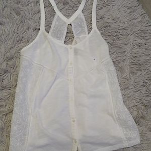 BRAND NEW American Eagle white button down tank